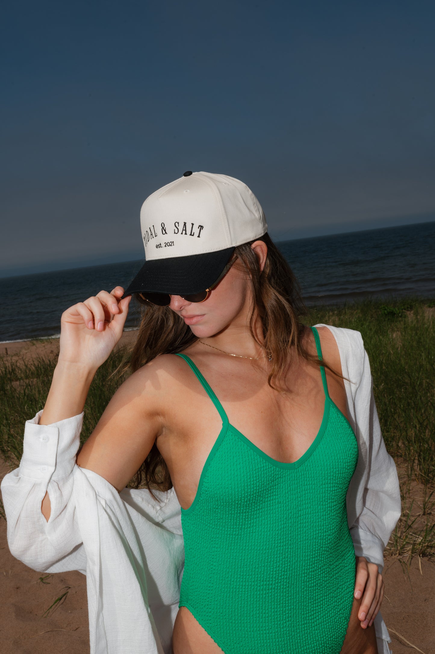 Custom Tidal and Salt Embroidered Trucker Hat