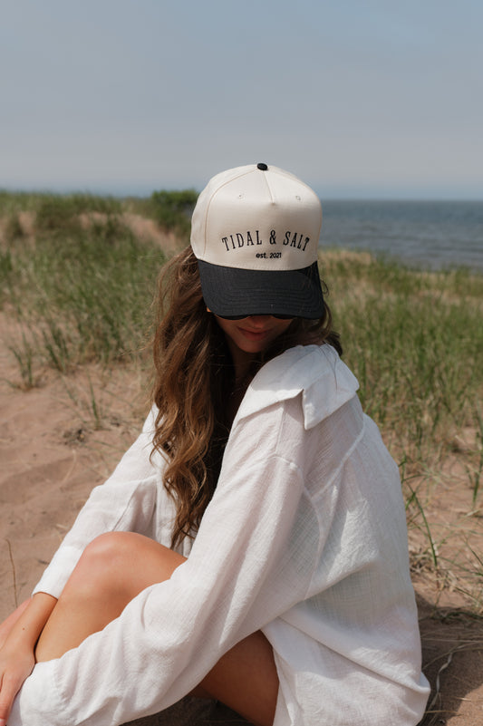 Custom Tidal and Salt Embroidered Trucker Hat