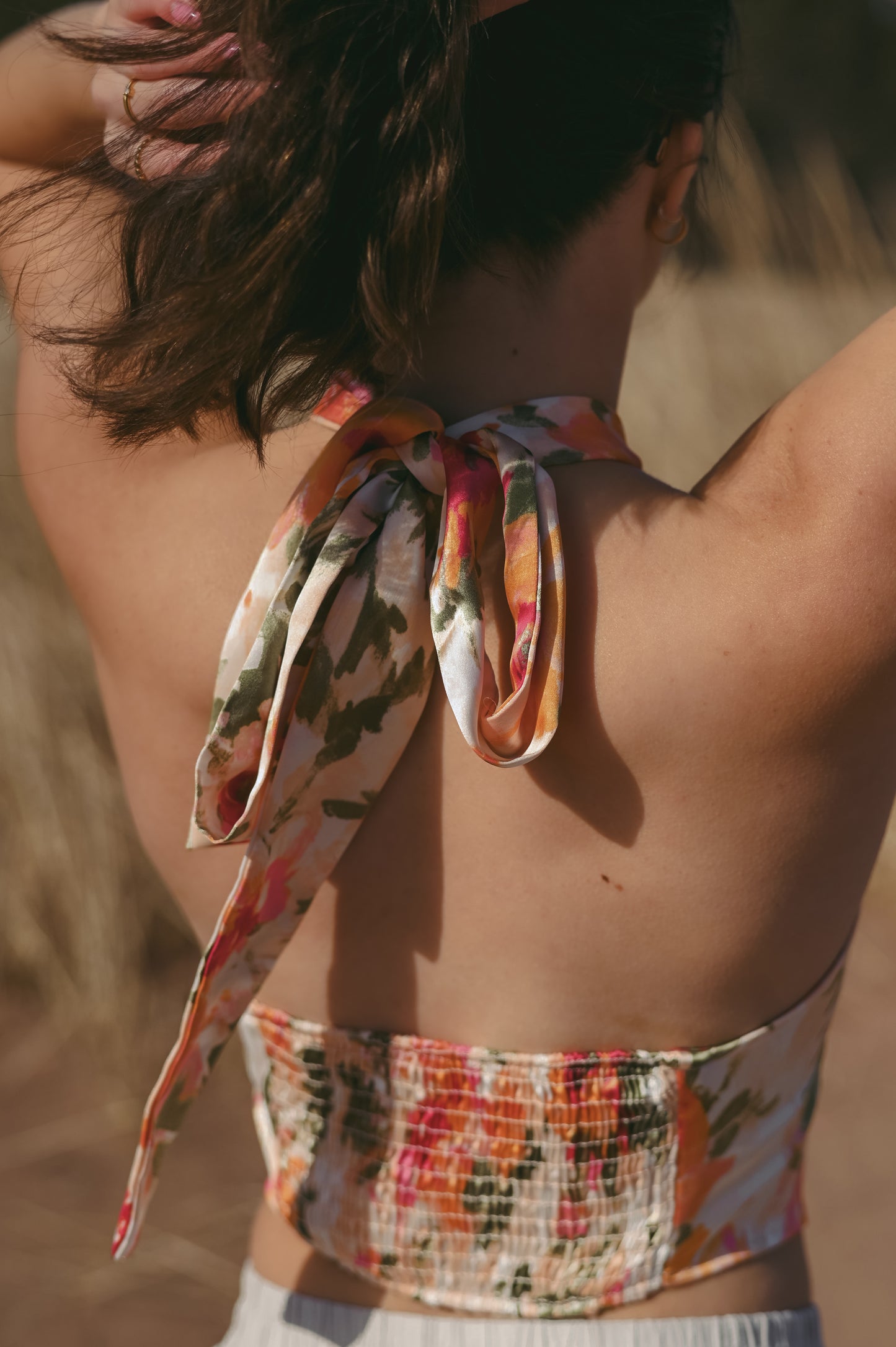 Flora Tie Top