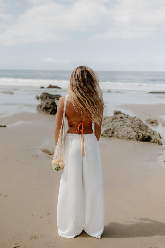 Ivory Drawstring Pant