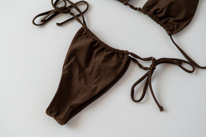 Mocha String Bikini Set
